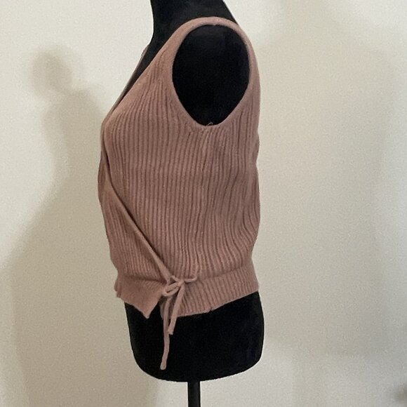Moon & Madison cocoa brown sweater open tank top - great condition - large - Picture 2 of 5